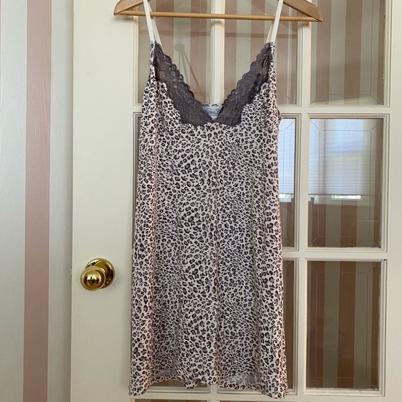 Lavender leopard print nightie/lingerie - Picture 1 of 4